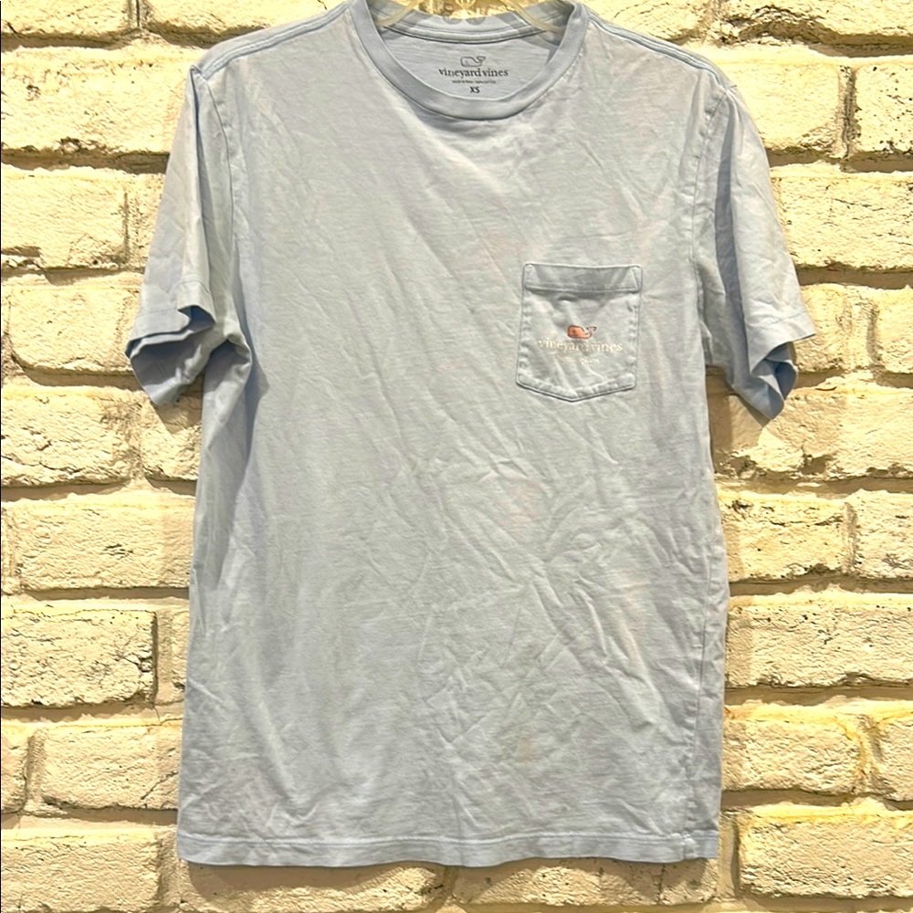 Vineyard Vines Bham, Light blue adult tee, size XS